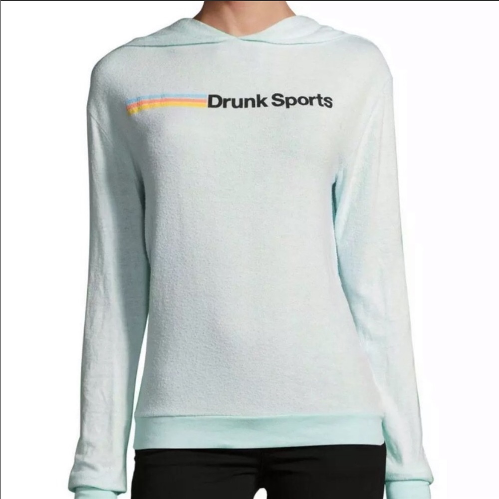 WILDFOX “Drunk Sports” hooded sweater/jumper